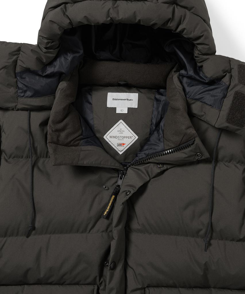 Thisisneverthat Gore-Tex Windstopper Expedition Down Jacket Olive Drab