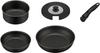Thermos Durable Series 5-Piece Frying Pan Set with Detachable Handles, AB, Induction Compatible, Black, KSA-5B BK
