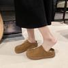 Fashion Rubber Slippers Shoes Cover Toe Mules For Women 2025 Loafers Luxury Slides Platform Designer Mules For Women 2025 Loafers Slippe