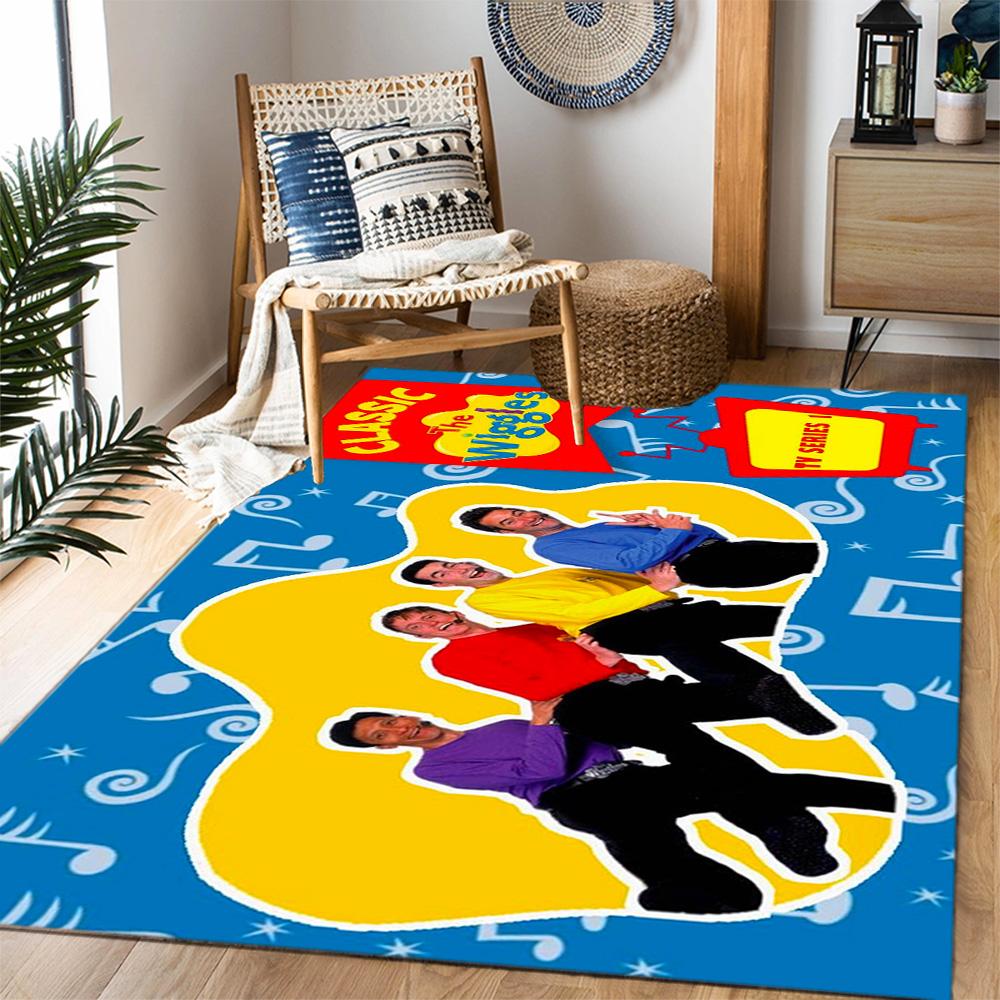 Tappeti Antiscivolo a Tema The Wiggles Singing Show - Arredamento per la Casa in Poliestere, Adatti per Camere da Letto, Soggiorni, Ingressi, Studi e Decorazioni