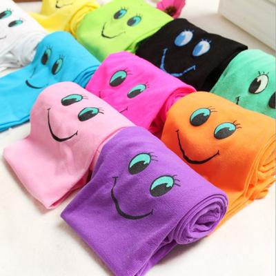 1 Stück Herbst Samt Smiley Muster Kinder Strumpfhosen Für Mädchen Strumpfhosen 3-8 Jahre EMA