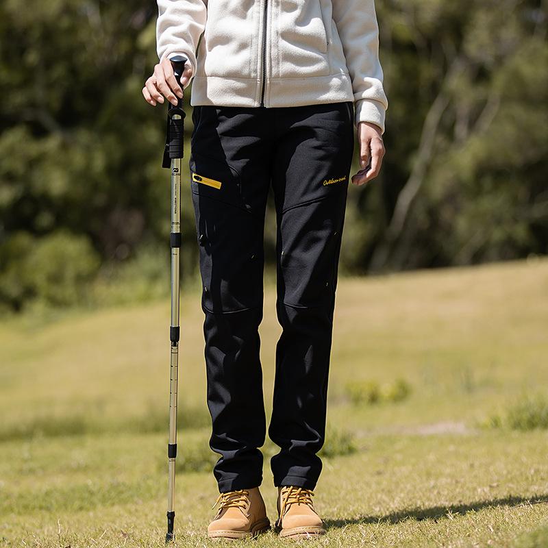 

Женские флисовые ветрозащитные водонепроницаемые брюки для осенне-зимнего хайкинга и альпинизма M