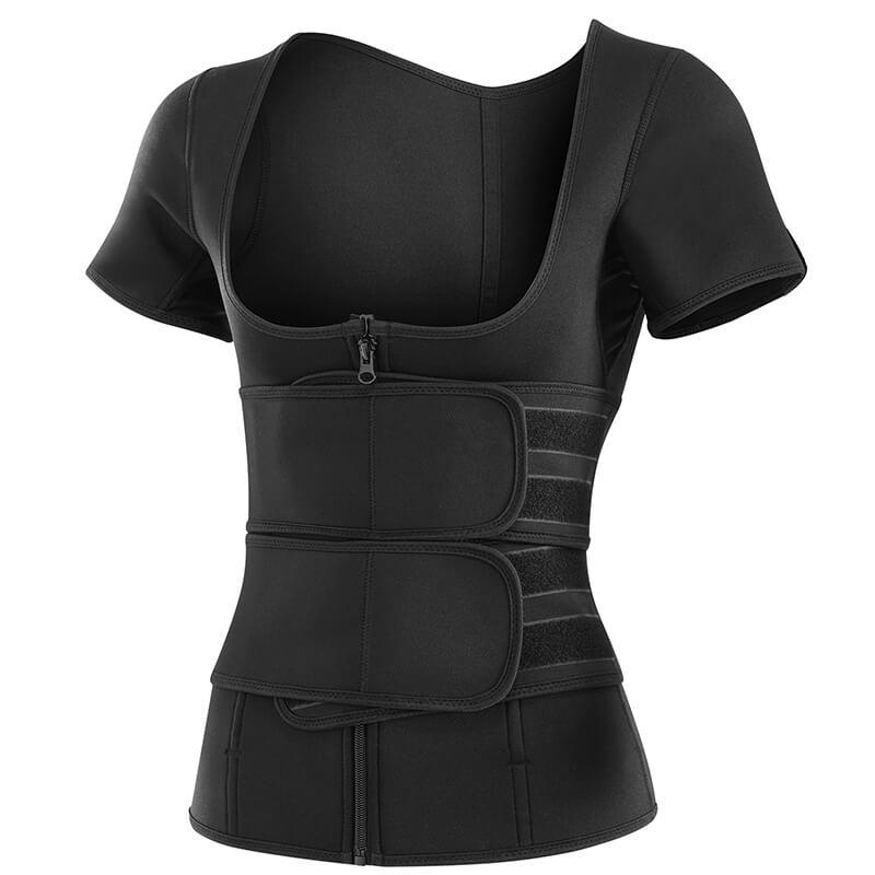 Waist Trimmer Sauna Sweat Belt Slimming Tummy Control Fitness Waist Trainer Belt for Women S чёрный