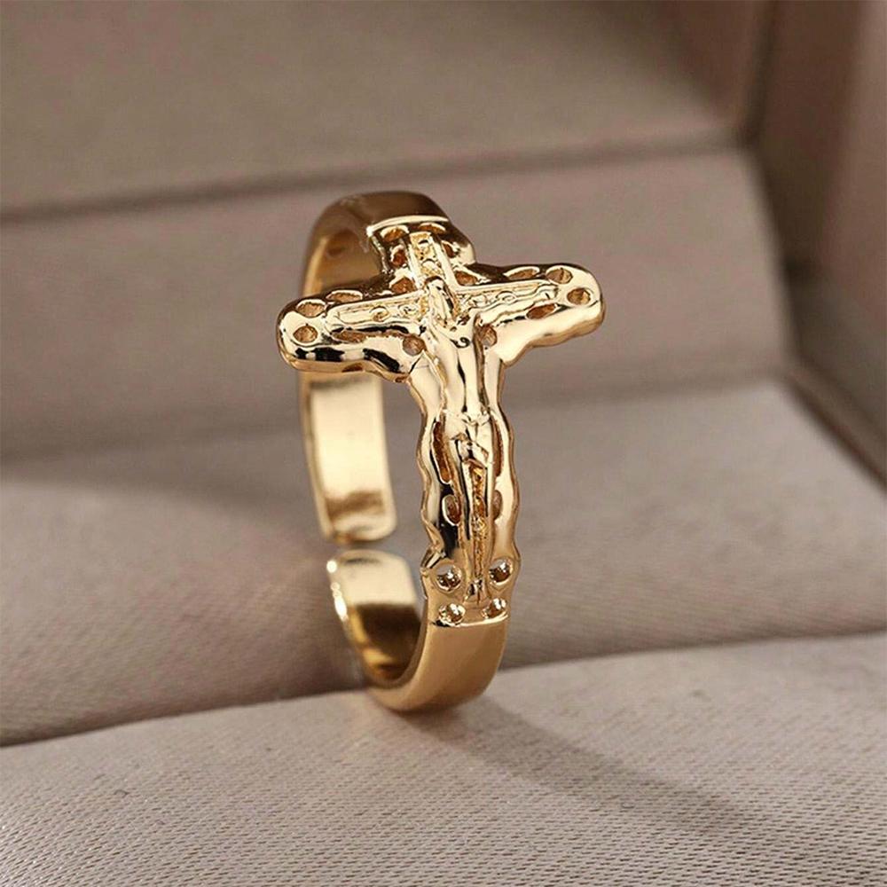 Religion Egyptian Ankh Crucifix Necklaces Gold Color Cross Charm Choker Stainless Steel Symbol of Life Jewelry Gifts Women Men