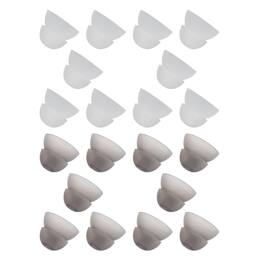 10PCS Hearing Aid Domes 12mm/0.5in Double Layer Soft Silicone Washable Removable Anti Static