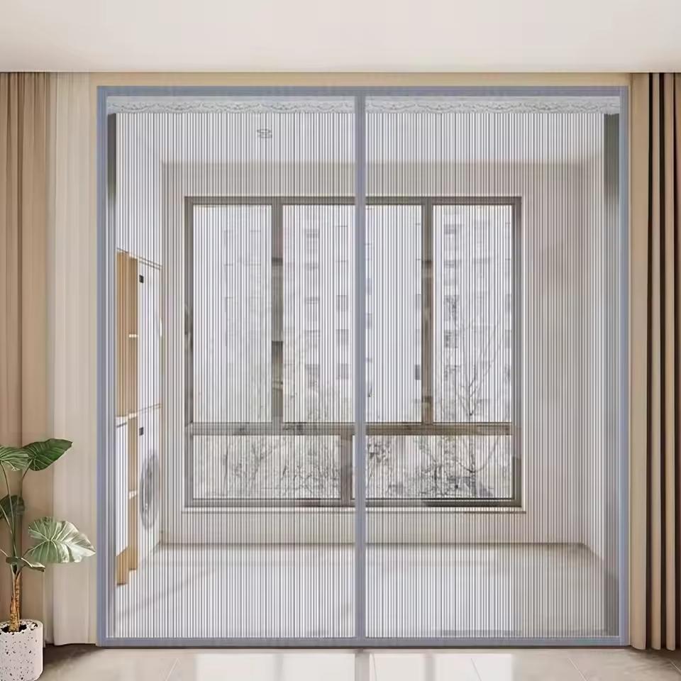 Magnetic Door Screen Big Size Door Magnetic Mosquito Net Insect Proof Flight Summer and Kitchen Indoor Invisible Net Magnetic Door Mesh Net