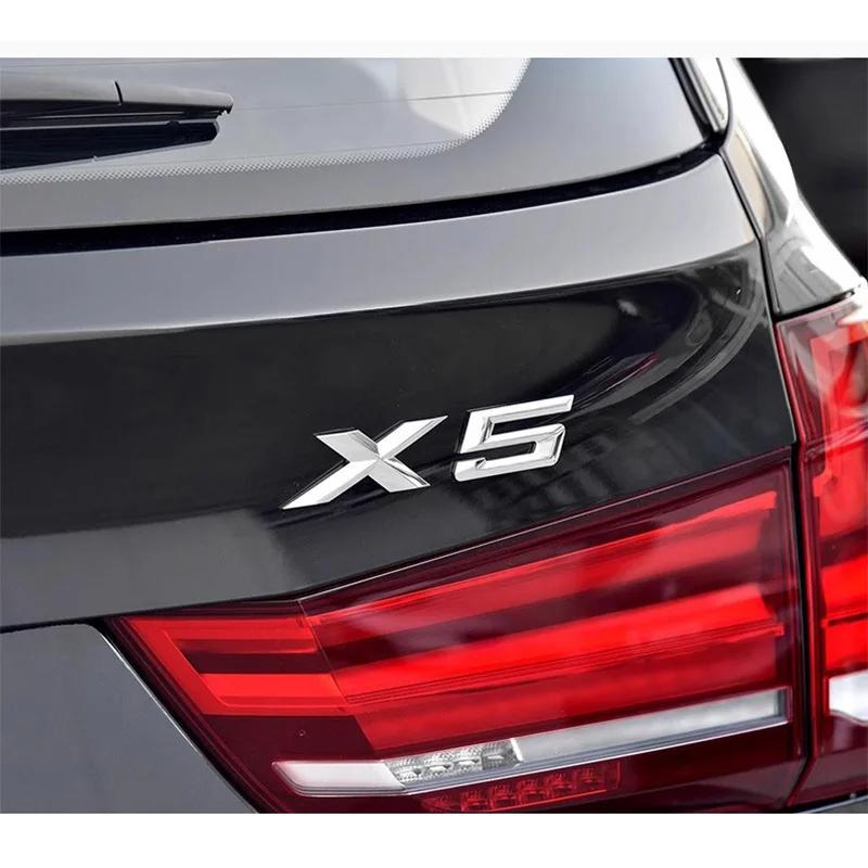 3D ABS Adhesive Black Letter Badges for Trunk Emblem Suitable for BMW X5 E53 E70 F15 G05 Models XDrive28i 30i D 35i 40i 48i 50i Zw6