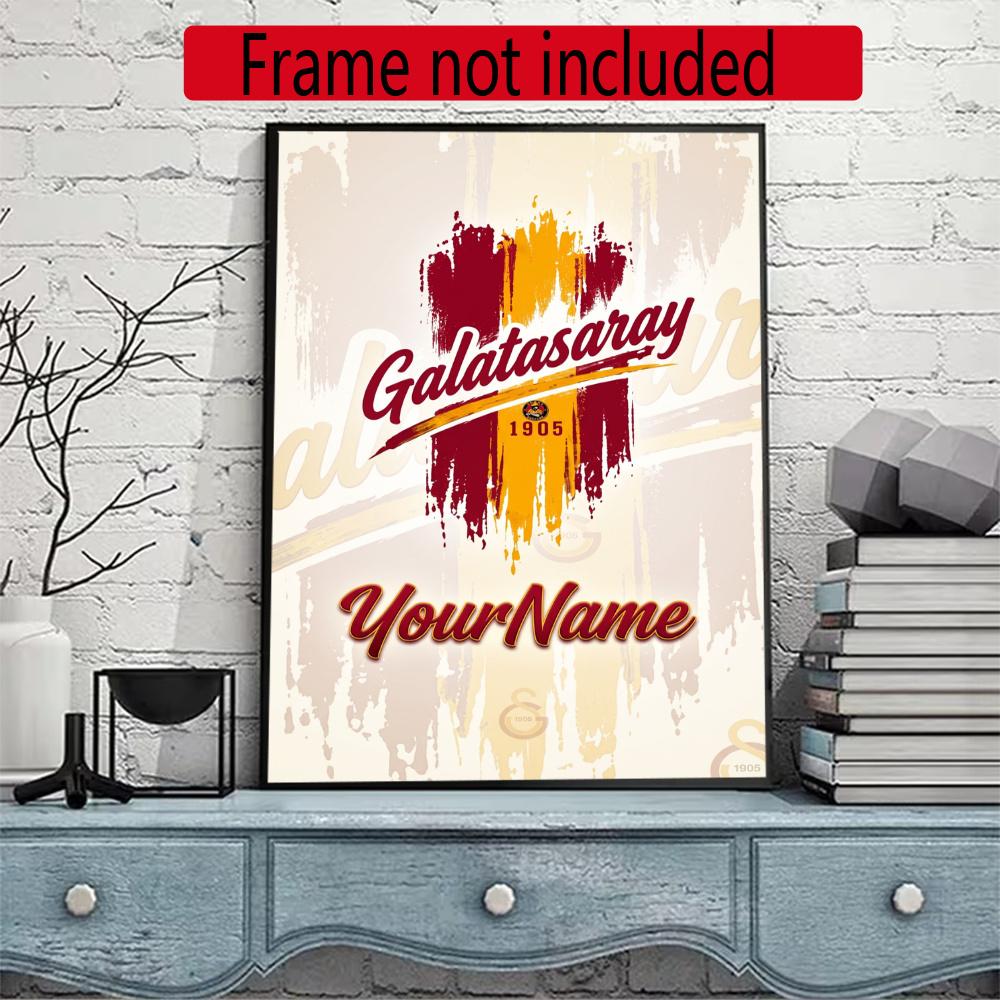 Galatasaray Personalized Name Round Diamond Painting Kit Diamond Embroidery Painting Rhinestones Mosaic Frameless Handwork Decoration Arts