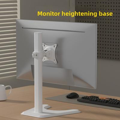 Adjustable Desktop Monitor Holder 14-27 Inches Portable Computer Monitor Stand Increase Height Large Base