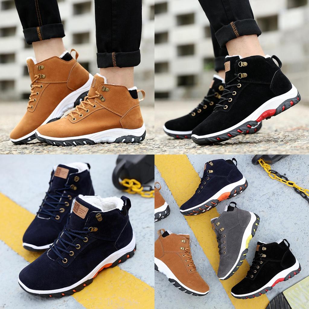 Premium Artificial Suede Men's Boots For Fall And Winter Warmth And Comfort