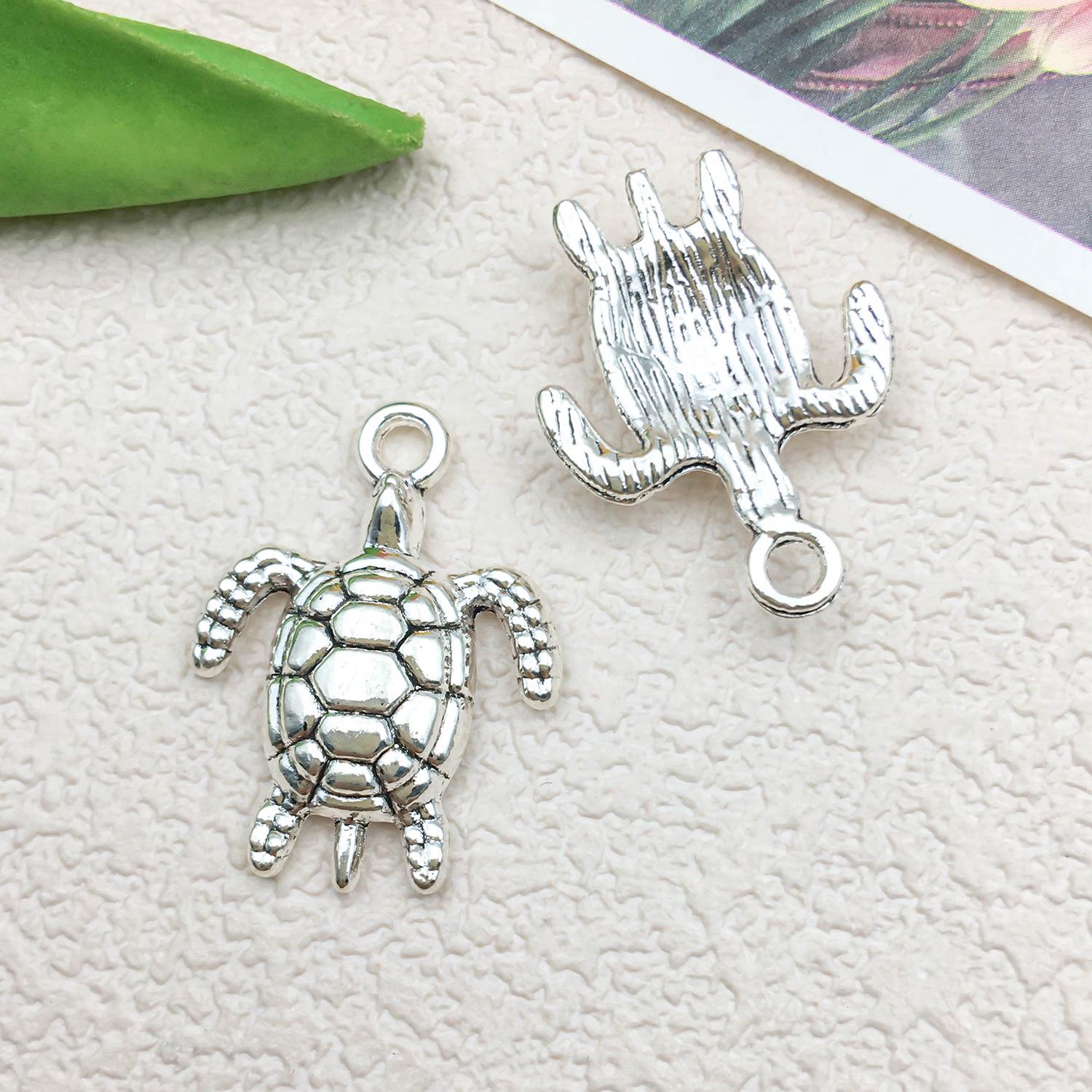 

Аксессуар для украшений в виде подвески «Морская черепаха», сделанный своими руками - Маленький шарм в виде морской черепахи для браслетов и ожерелий, Декоративные материалы для подарков.