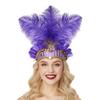 Stage Performance Feather Headpiece Colorful Feather Headdress Showgirl Headband  Carnival Events