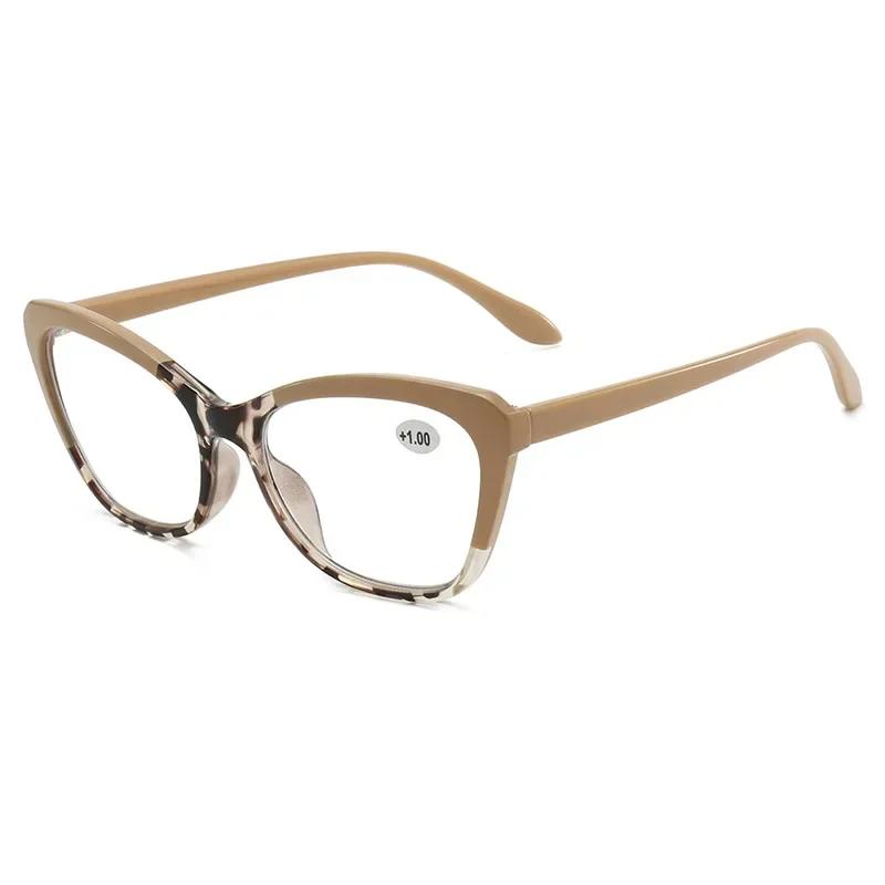 

Personalized and Avant-garde Large Framed Reading Eyeglasses Unisex Elegant Comfortable Blue Light Blocking Eyeglasses +1.0 TO +4.0 2.0