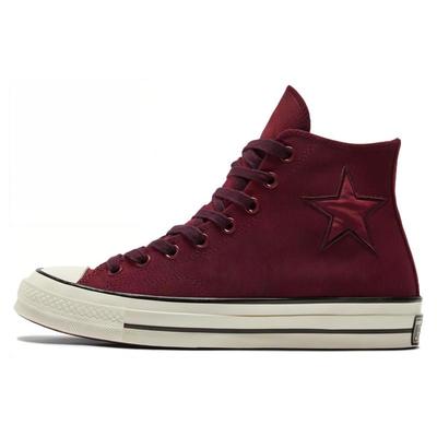 1970s Chuck Taylor All Star Trendy Vintage Casual Abrasion Breathable High Top Canvas Unisex Red