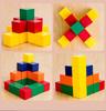 Wooden 3D Puzzle Cube: Children's Educational Space Blocks for Math and Building Fun