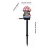 LED Solar Fairy-Tale Mushroom Cottage Garden Light Mushroom House Statue Lawn Lights for Yard Patio Pathway Lawn Flower Bed