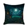 Halloween colorful pumpkin devil Digital printing short plush pillow covers for car sofa office cushion cover home goods
