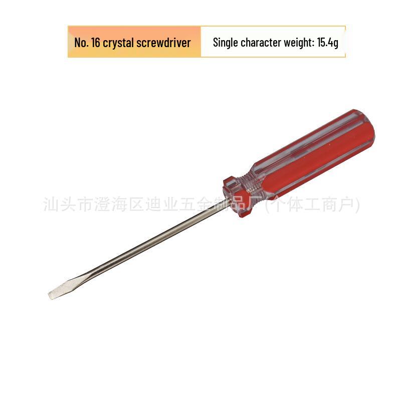 Size 16 Phillips/Flathead Screwdriver with Colored Handle & Magnetic Tip for Electrician and Automotive Repair