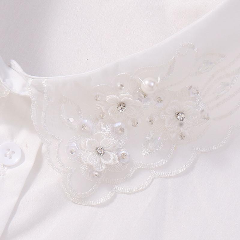 Fake Collar Women'S Fake Collar Versatile Organza Fake Collar Spring And Autumn Sweater Decorative Collar Large Size Fake Shirt Collar