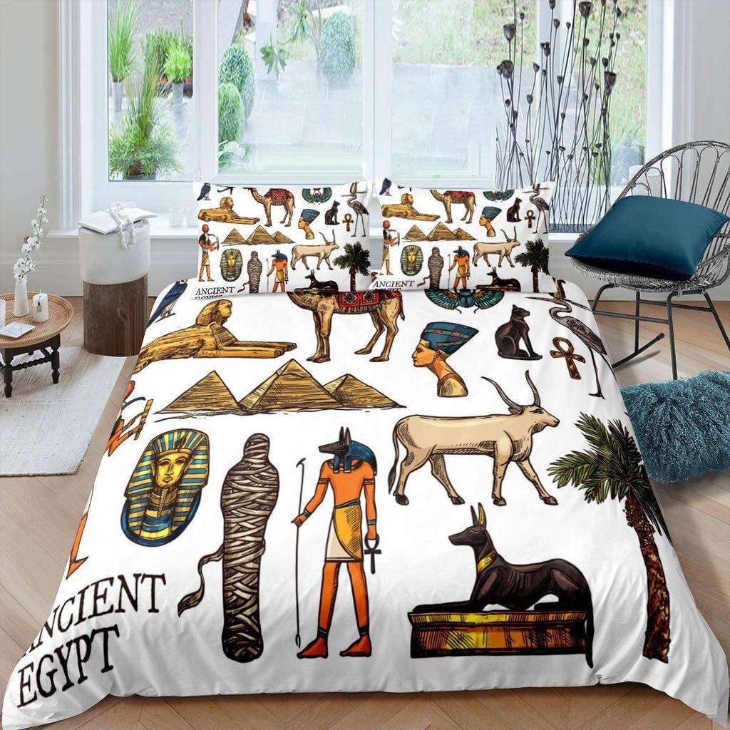 African Tribal Down Comforter Set Bedding Set 3-piece Coverlet Set