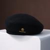 French Woolen Beret Women's Autumn and Winter New Style Showing Face Small Black Fashionable Bree Hat Trendy