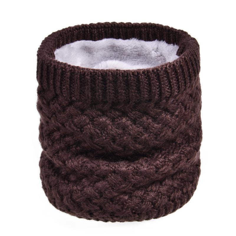 Male and Female Couples Fleece Thickened Single Ring Sleeve Winter Warm Wool Knitted Sleeve