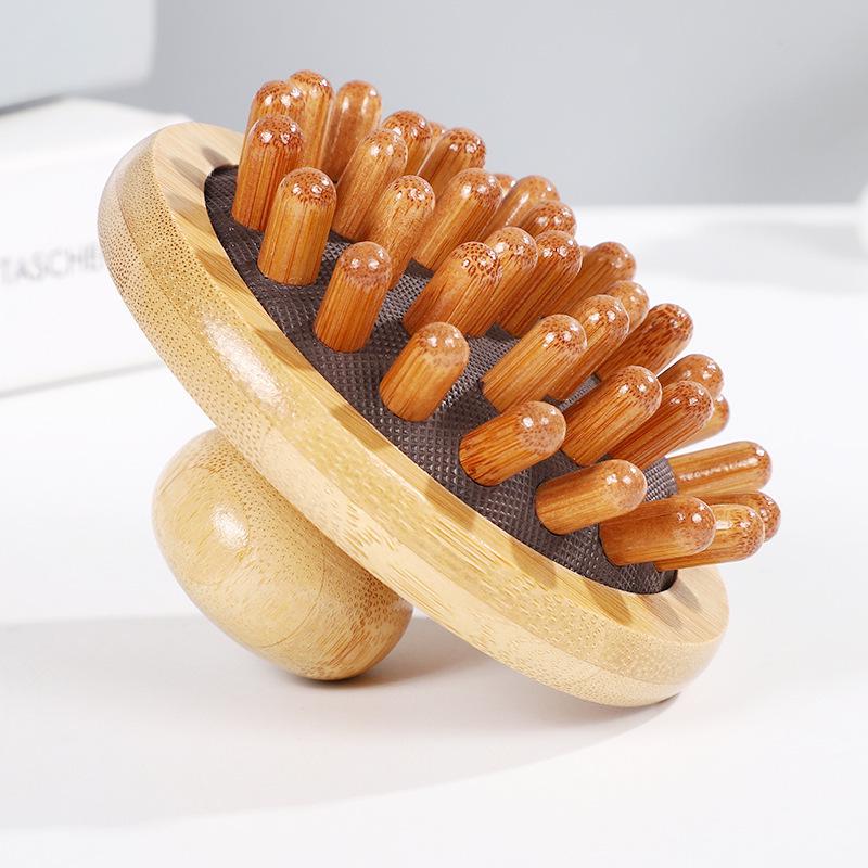 Oval Beech Wood Bath Brush - Boar Bristle Back Scrubber and Handheld Sisal Massage Brush