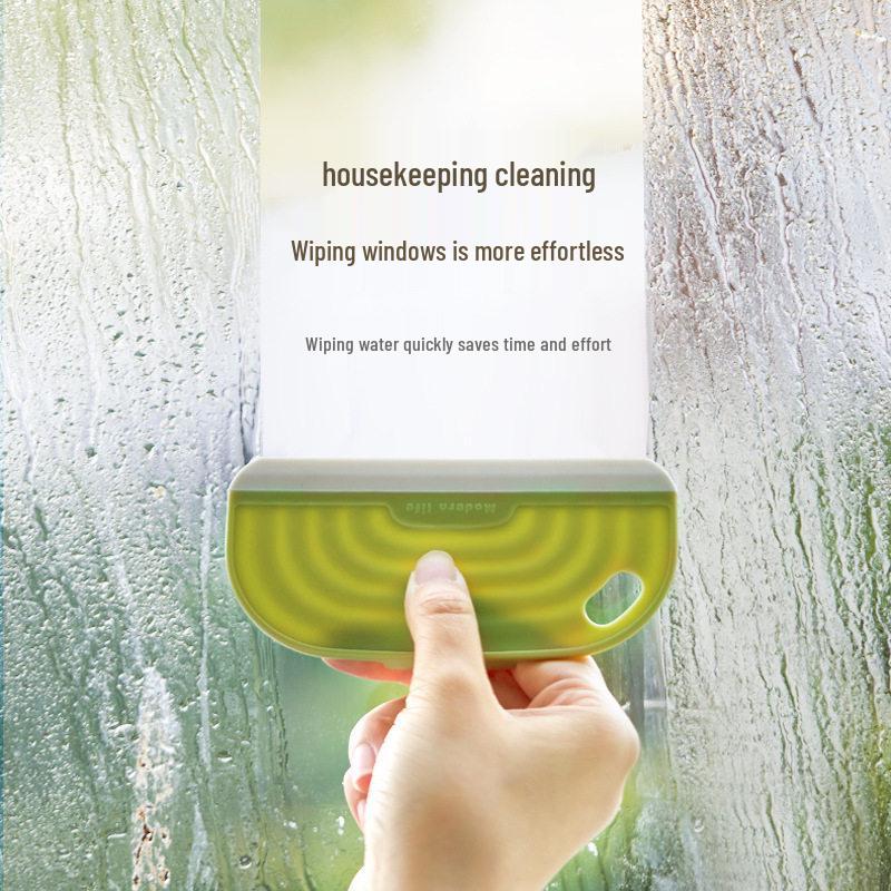 Mini Silicone Bathroom Squeegee Glass & Countertop Cleaning Tool