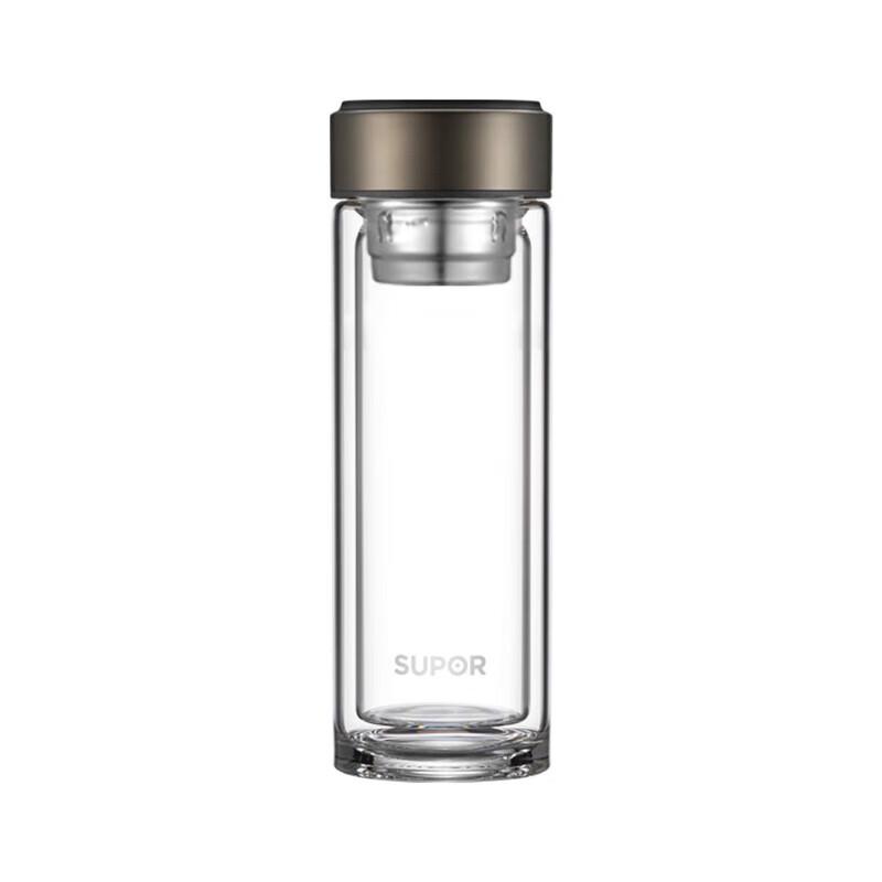 Supor Double-Layer Borosilicate Glass Mug, 330ml