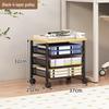 Multi-Layer Desk Organizer and File Storage Box