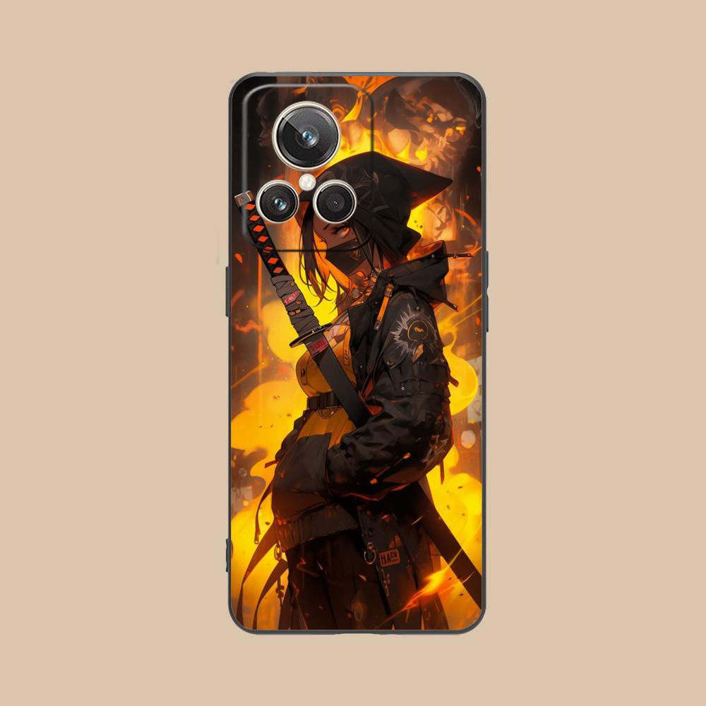 Anime Girl Mobile Phone Case for Realme GT 8 Neo Pro C75 73 71 C67 65 C55 53 C35 31 C20 15 Colorful Printing Cover Pretty