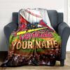Name Custom St. Louis Cardinals Logo Print Flannel Blanket High Quality Warm Comfortable Cover for All Seasons Perfect for Gifts Home Decor