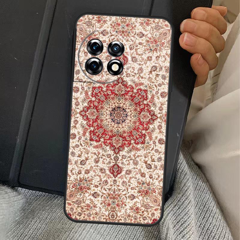 Persian Carpet Floral Pattern Case For OnePlus 15 13 12 11 13R 13T 10T 10R 12R OnePlus Nord 5 CE 2 3 4 Lite N20 N30 Cover