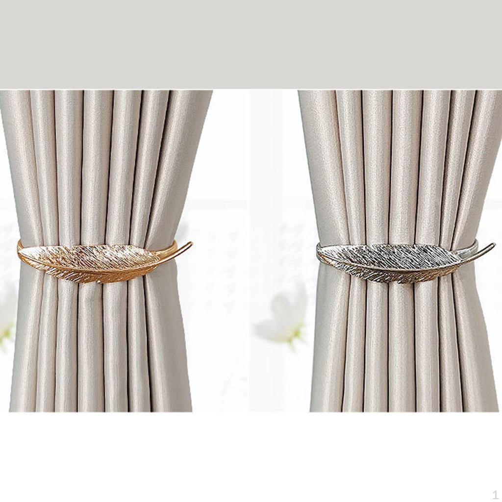 Curtain Tiebacks Holdback Modern Decorative Drapes Tie Backs Clips Window Drapery