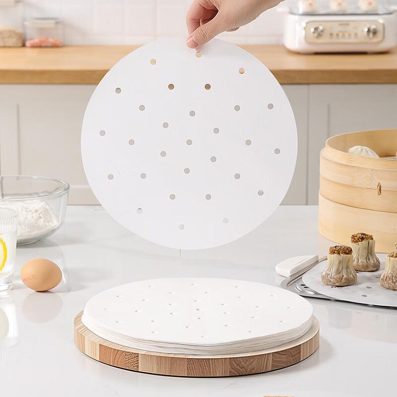 Meiliya Einweg-Runde Silikon-Dampfgarfolien