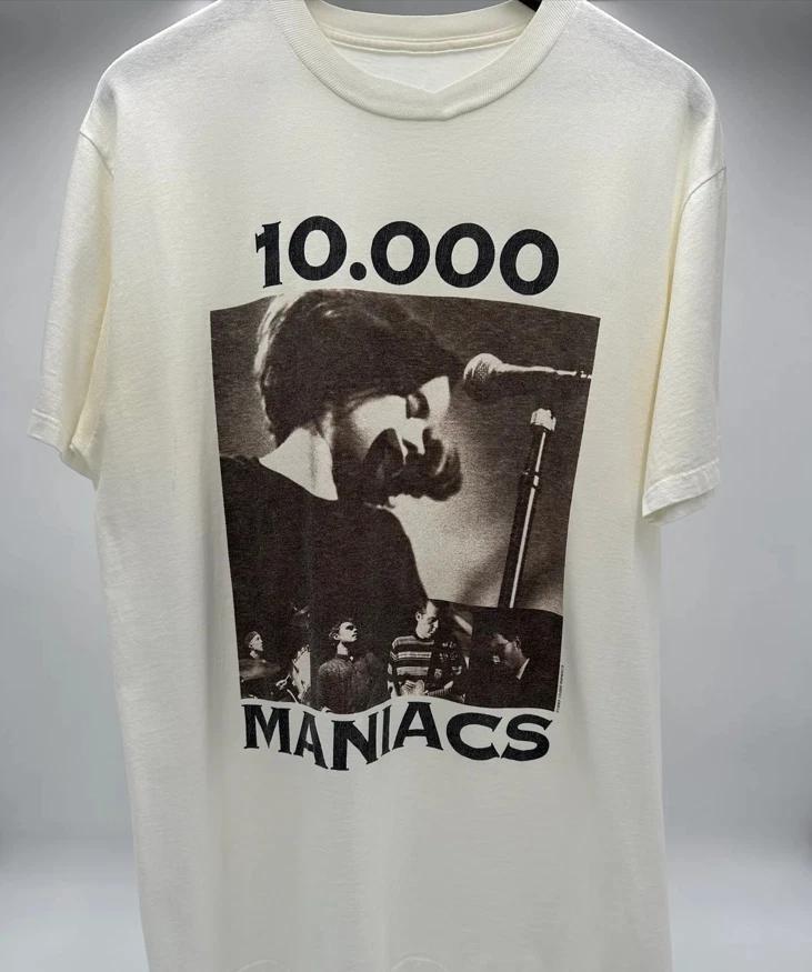 Vtg 10000 Maniacs Band Live In Concert Cotton White Unisex T Shirt TR138 XXL