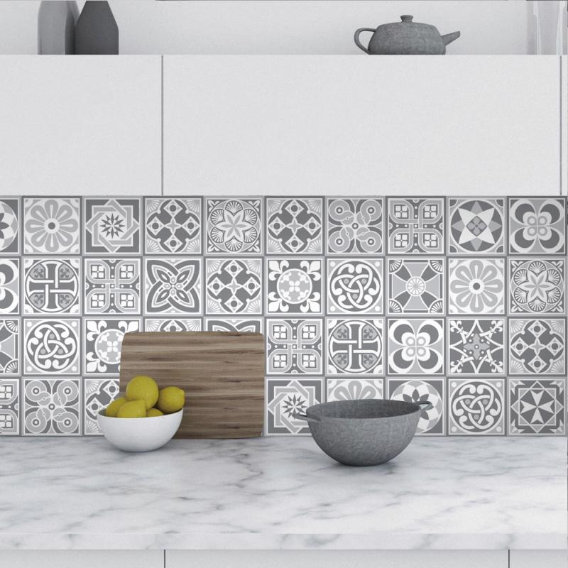 24 τμχ αυτοκόλλητα τοίχου Vintage αδιάβροχα αυτοκόλλητα αυτοκόλλητα βινυλίου πλακάκια τοίχου σπιτιού κουζίνας μπάνιου