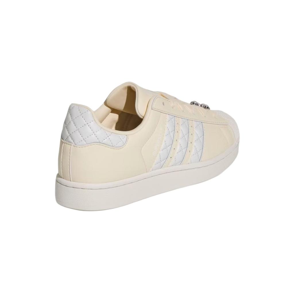 adidas Originals Superstar 2 Bequeme Vielseitige Skateschuhe Damen Sneaker Hellbeige KJ7301