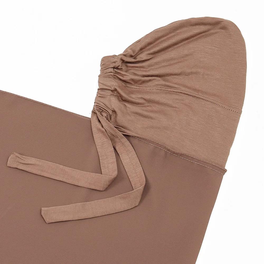 Pin Free Instant Chiffon Hijab Scarf With Undercaps Muslim Women Hijabs With Inner Caps Underscarf Caps Islam Headscarf