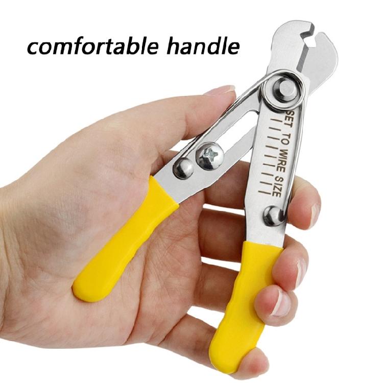 Ergonomic Wire Stripping Pliers Stainless Steel Sharpened Edges 0.5-4.0mm Ranges Tool For Chain Repair And Wiring
