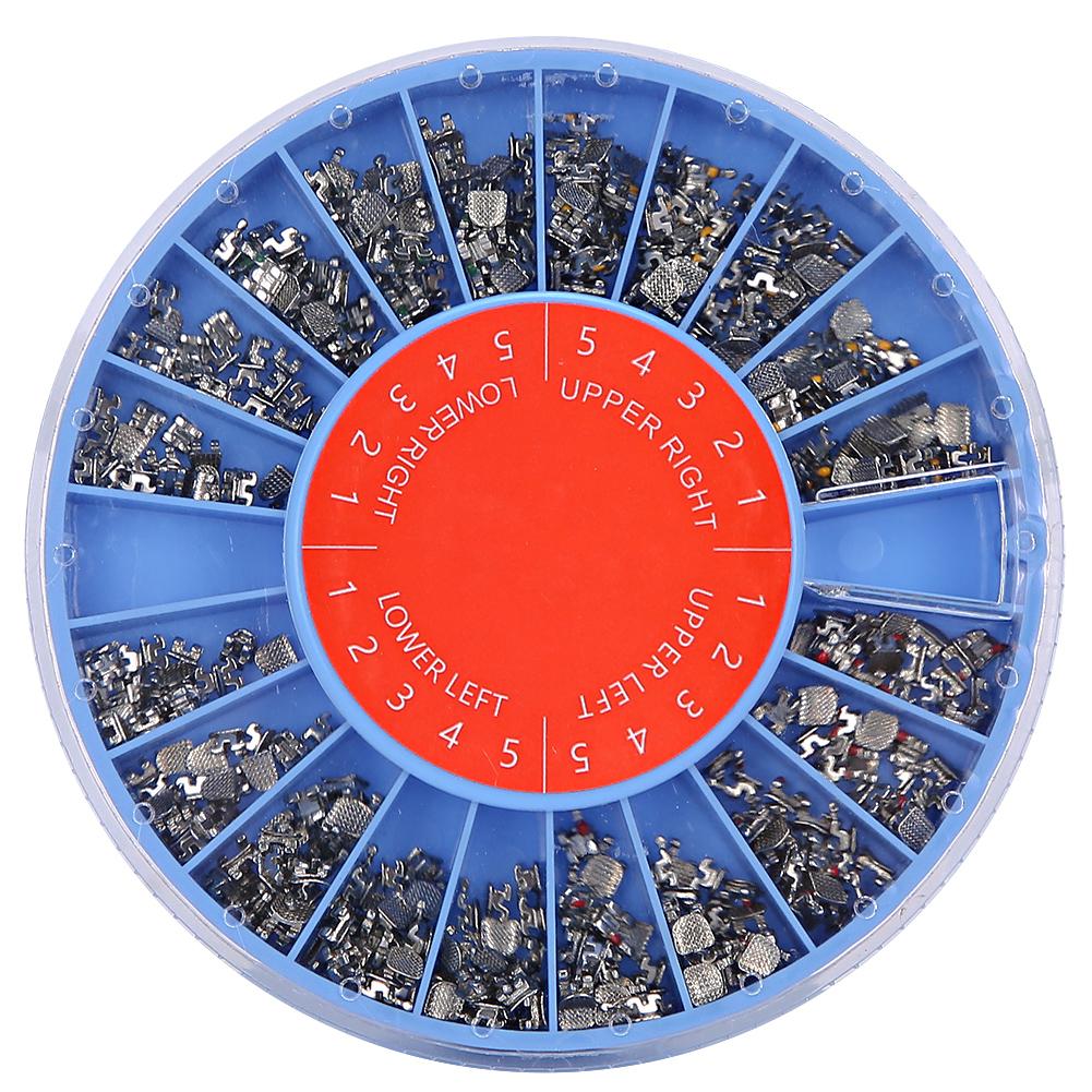 400 ks Zubní ortodontické kovové zámky ROTH345 s háčkem Zubní ortodontické potřeby