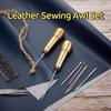 Multifunctional Leather Sewing Awl Set Replaceable Professional Shoes Repair Tool Kit DIY Craft Nylon Thread
