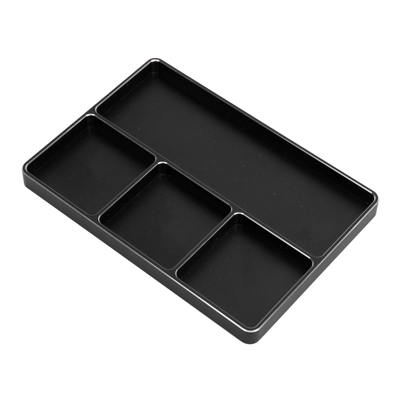 

RC Лоток для гвинтів для ремонту 4 відділення Алюмінієвий лоток для гвинтів з магнітною підкладкою для 110 18 RC Автомобіля RC