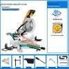 LUXTER 10" High-Power Sliding Compound Miter Saw for Woodworking