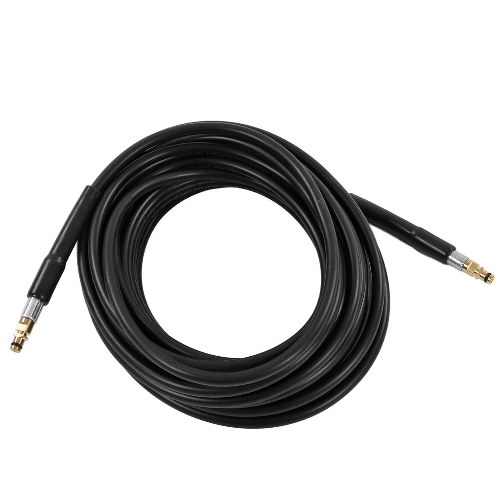 Hochdruckwasserschlauch 5800psi 16,3yd Lang Flexibler Gummi Weit Verbreiteter Gartenschlauch für Auto Boden Außenanschluss in