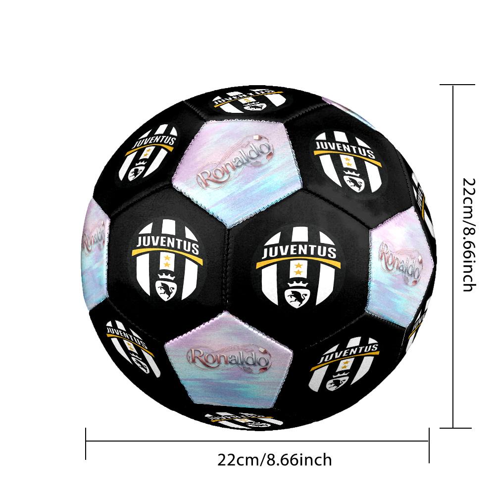 Ronaldo's Football Player Stadium Soccer Ball Size 5 Football Machine Sewn Indoor/Outdoor Training and Matches Unique Gift for Soccer Lovers