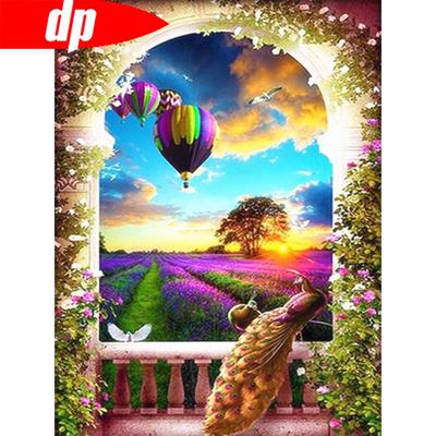 Pittura Diamante Con Scenicnew Ricamo Diamante Mongolfiera Arte Diamante Decorazione Casa