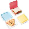 Sandwich Container Silicone Sandwich Toast Bento Box Portable Sandwich Storage Box Food Container Snack Box Reusable Lunch Box
