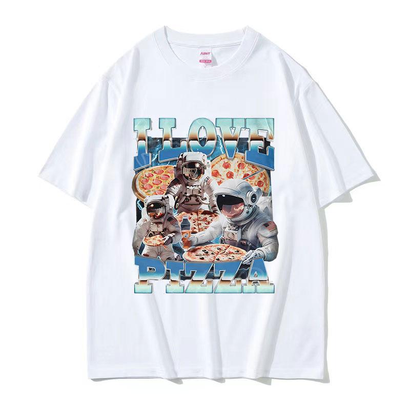 Funny I Love Pizza Meme T Shirt Men Women Vintage High Quality Fashion Tshirts Casual 100 Cotton Oversized Tshirt Streetwear
