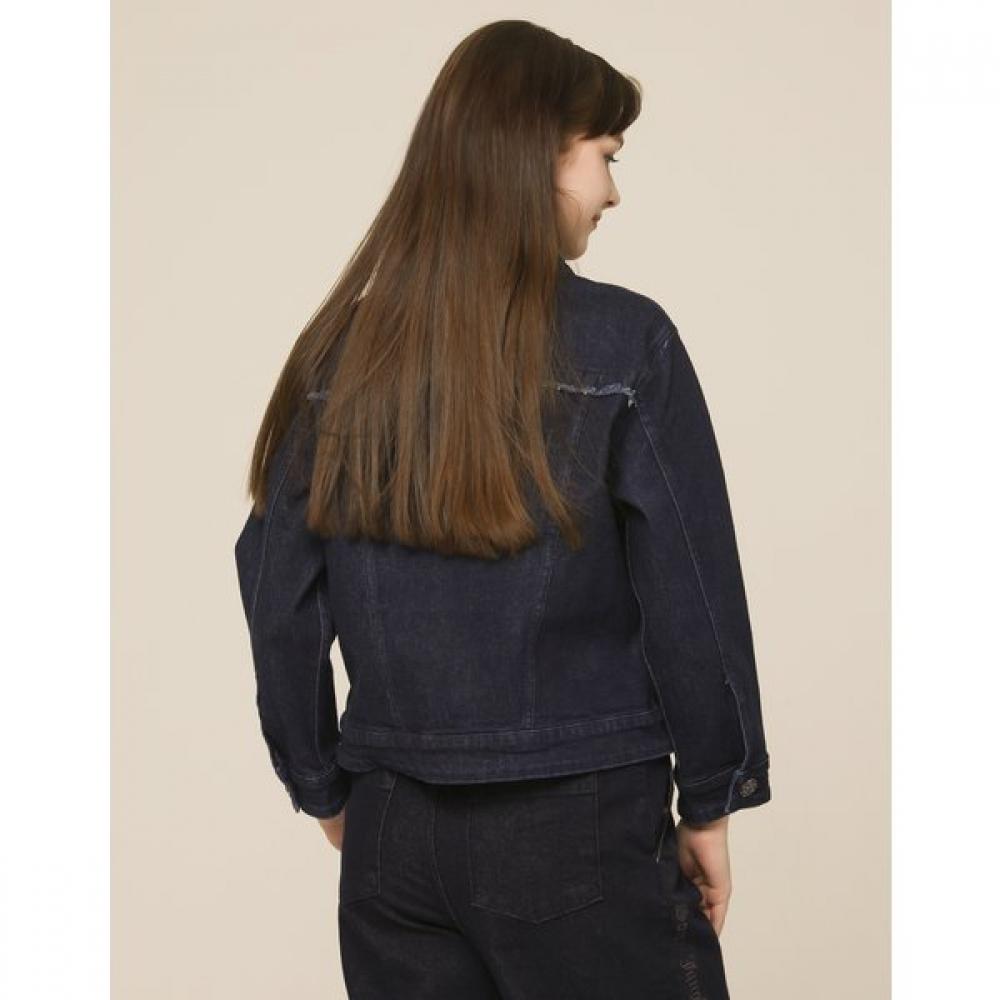 Son Jung Wan Denim Jacket With Pocket Chain Decoration Zjj6161011